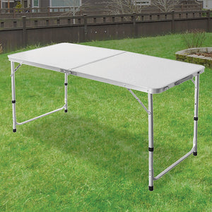 Aluminium Folding Table 120cm | Portable Indoor Outdoor Picnic Party Camping Tables