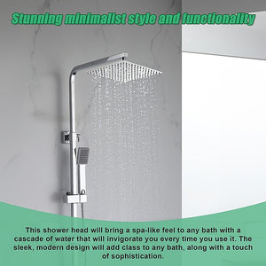 300mm Shower Head Square | 304SS Polished Chrome Finish