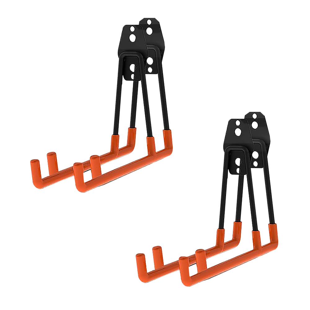 Wall Mount Garage Hooks | 12-Pack | Heavy-Duty Steel Tool Storage Organiser