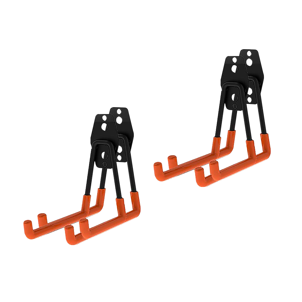 Wall Mount Garage Hooks | 12-Pack | Heavy-Duty Steel Tool Storage Organiser