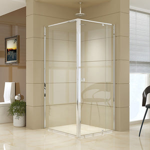 Semi Frameless Shower Screen (82-90) x 195cm & (98-101) x 195cm Side | AS/NZS Glass