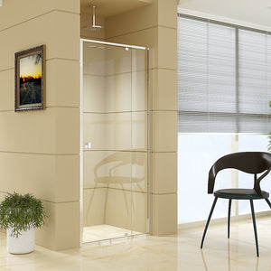 Adjustable Semi Frameless Shower Screen (82-90) x 195cm | Australian Safety Glass