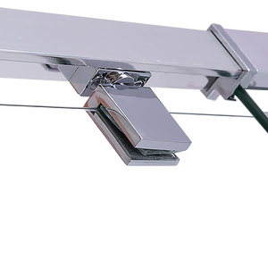 Adjustable Semi Frameless Shower Screen (82-90) x 195cm | Australian Safety Glass
