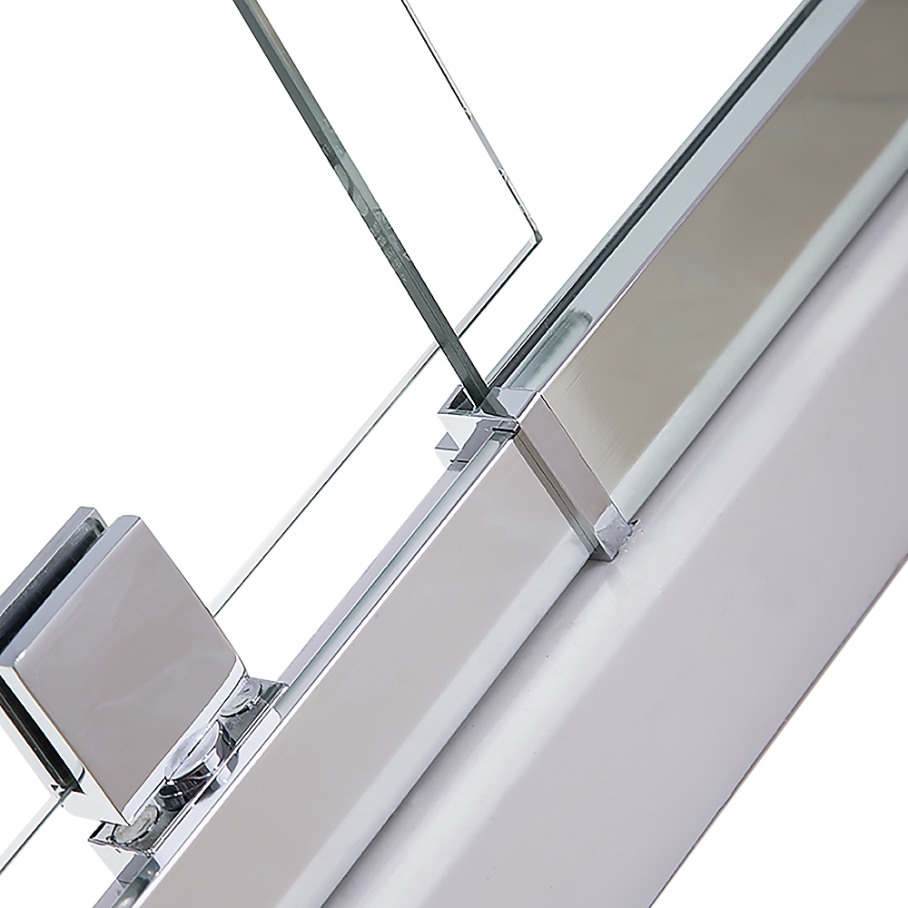 Adjustable Semi Frameless Shower Screen (82-90) x 195cm | Australian Safety Glass