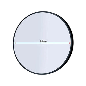 80cm Round Wall Mirror Bathroom Makeup Mirror by Della Francesca