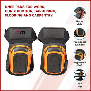 Knee Pads for Work | Construction, Gardening, Flooring & Carpentry | Heavy Duty Protection