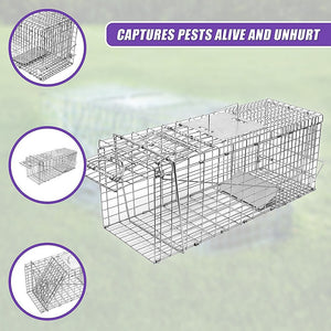 Trap Humane Possum Cage Live Animal Safe Catch Rabbit Cat Hare Fox Bird