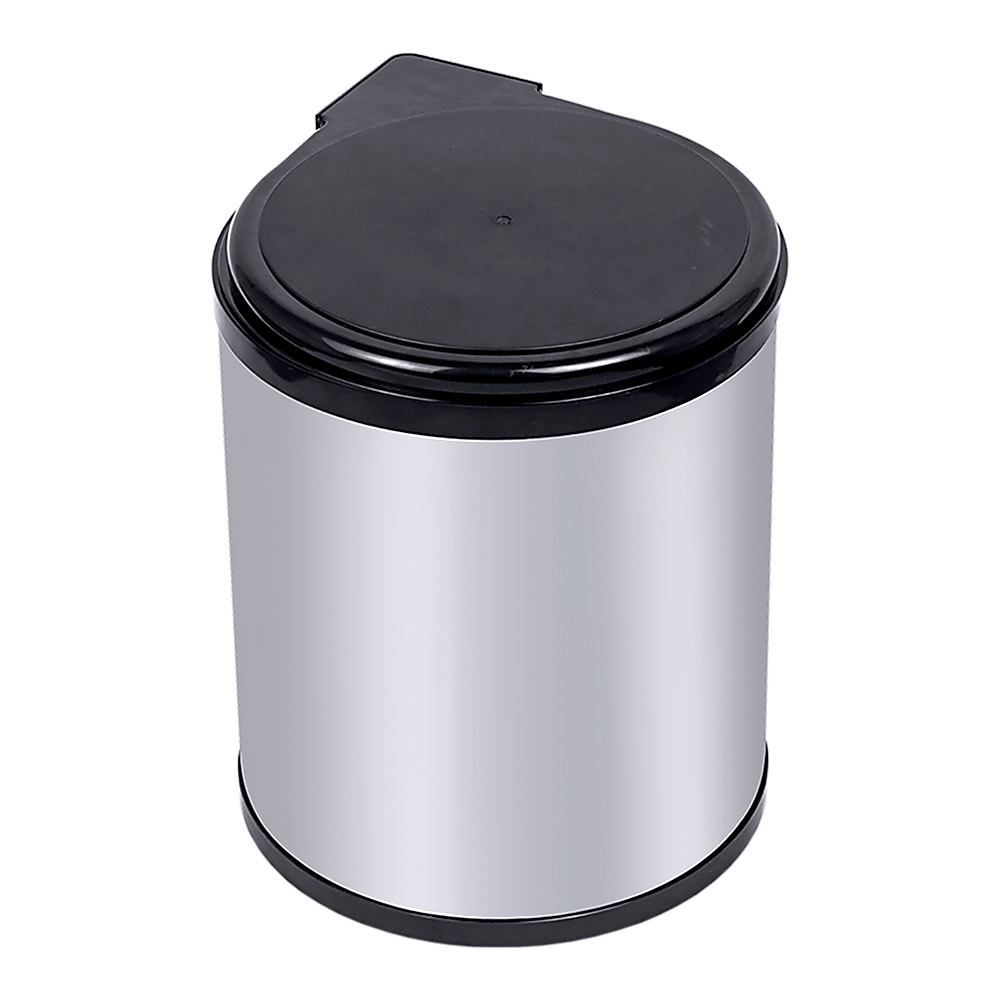 Kitchen Swing Pull-Out Bin | Stainless Steel | Garbage Rubbish Trash Can | 14L
