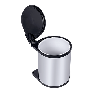 Kitchen Swing Pull-Out Bin | Stainless Steel | Garbage Rubbish Trash Can | 14L