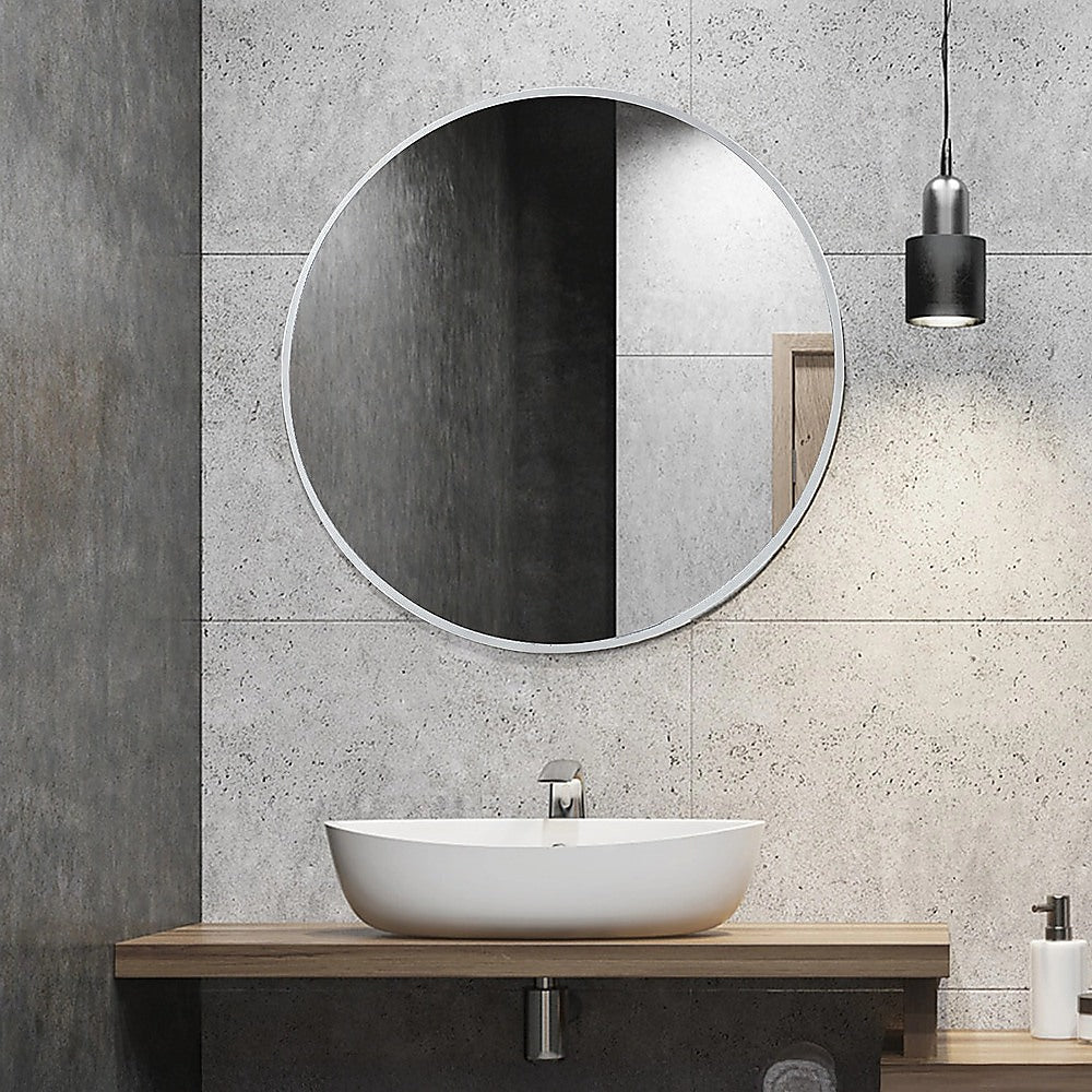 70cm Round Wall Mirror Bathroom Makeup Mirror by Della Francesca