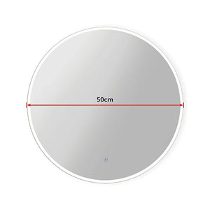 50cm LED Wall Mirror Bathroom Mirrors Light Decor Round