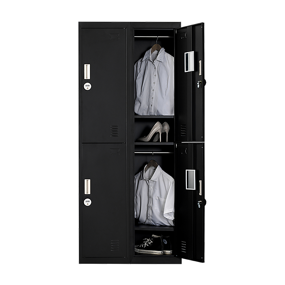 Four-Door Office, Gym, Shed Storage Locker | Durable Metal