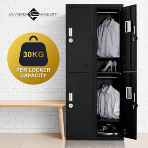Four-Door Office, Gym, Shed Storage Locker | Durable Metal