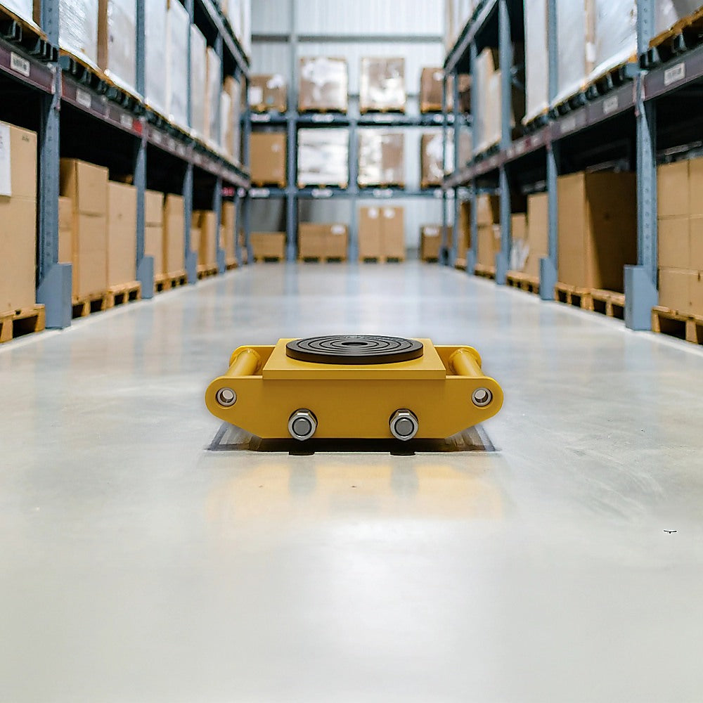 Heavy Duty Machine Dolly Skate | 6T Capacity | Roller Mover Cargo Trolley