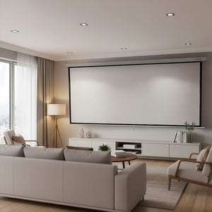 100 Inch 16:9 Manual Pull Down Outdoor Projector Projection Screen Theater Movie