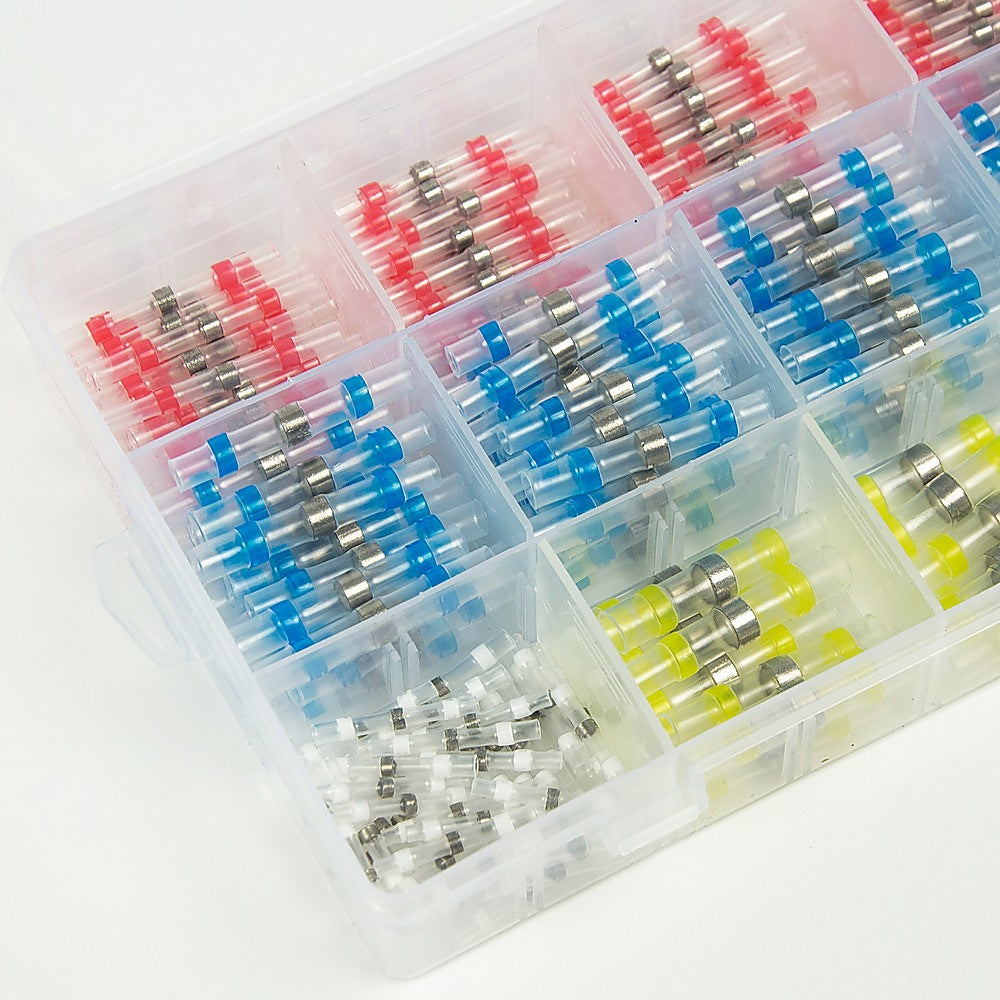 Waterproof Solder Seal Sleeve | 250-Piece | Heat Shrink Butt Wire Connectors Terminals
