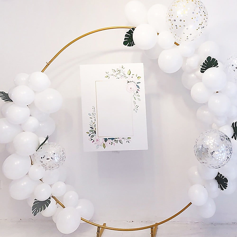 Wedding Hoop Stand | 2m Round Arch Frame | Flower Backdrop Display | Metal