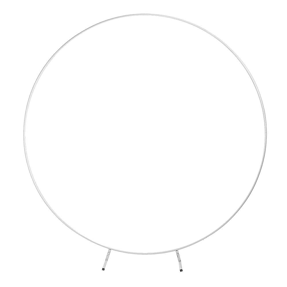 Wedding Hoop Stand | 2m Round Arch Frame | Flower Backdrop Display | Gold Finish