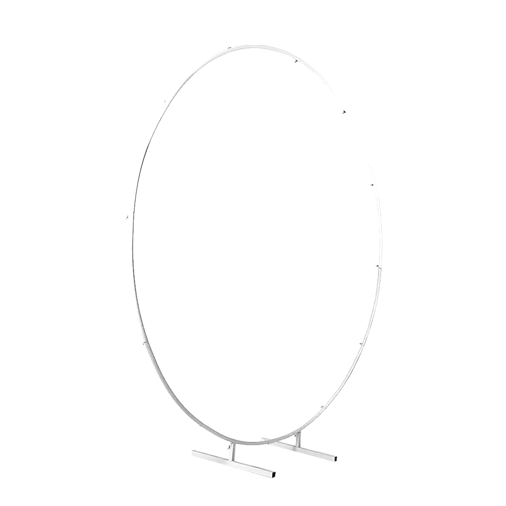 Wedding Hoop Stand | 2m Round Arch Frame | Flower Backdrop Display | Gold Finish