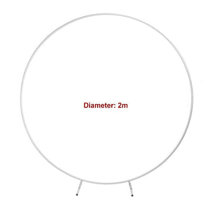 Wedding Hoop Stand | 2m Round Arch Frame | Flower Backdrop Display | Gold Finish