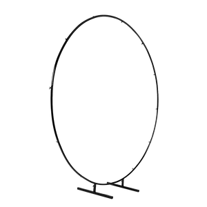 Wedding Hoop Stand | 2m Round Arch Frame | Flower Backdrop Display | White Finish