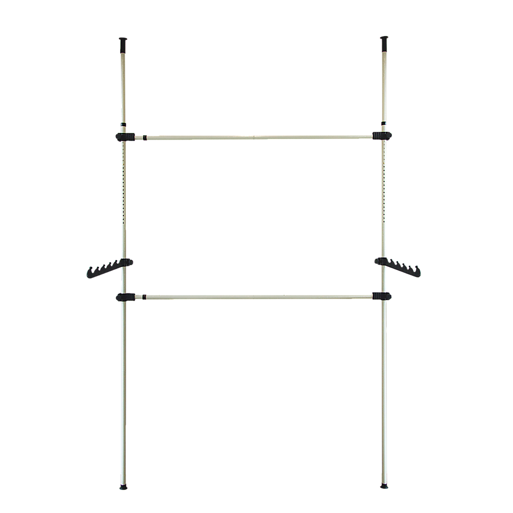 Heavy Duty Adjustable Clothes Rail | Storage Garment Shelf | Hanging Display Stand Rack