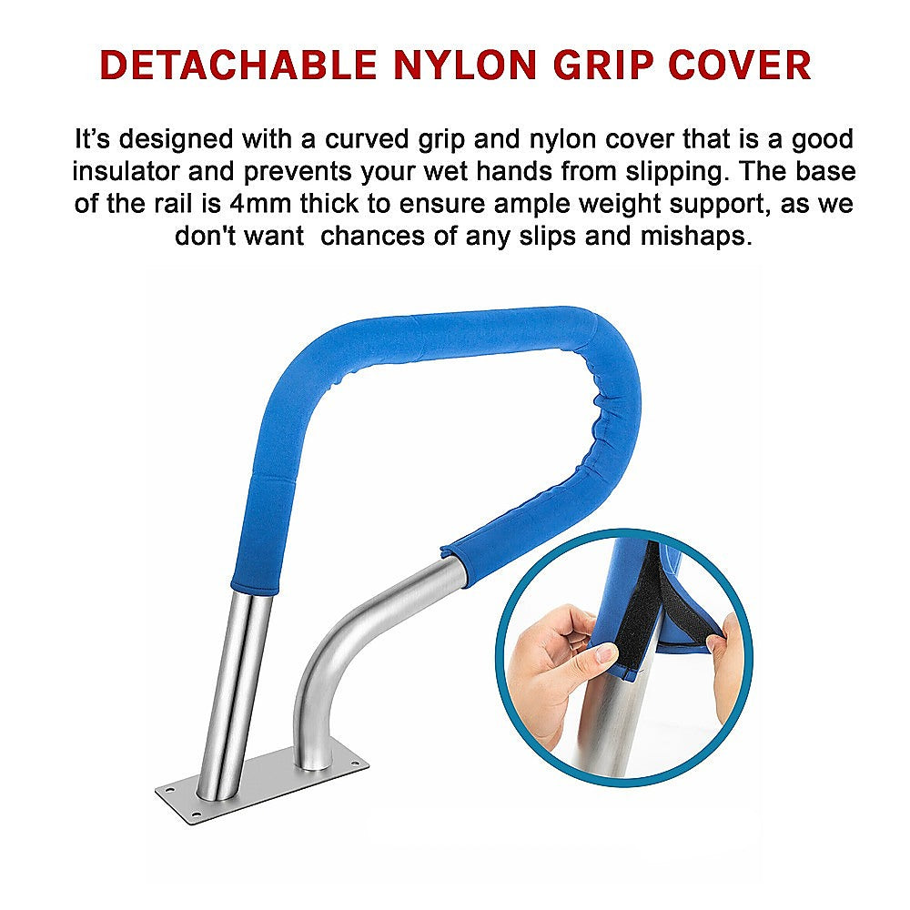 Swimming Pool Grab Rail | 76.2 x 55.8cm | Step Hand Rail with Drill Bit