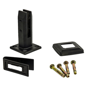 Balustrade Black Glass Clamp | 304 Stainless Spigot Pool Fencing Fence