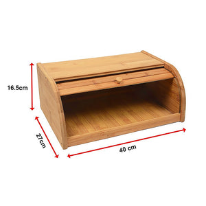 Bamboo Bread Bin Storage Box | Kitchen Loaf & Pastry Container