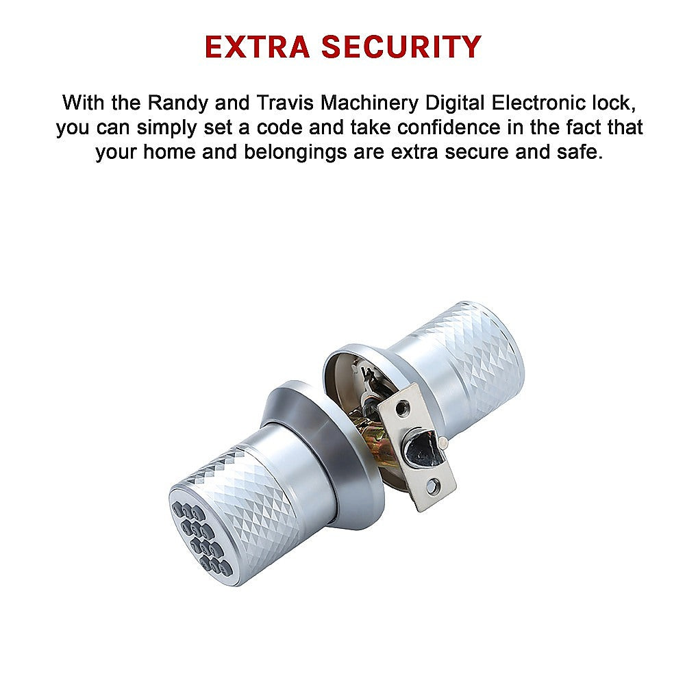 Digital Electronic Code Door Lock | Keyless Entry | Programmable Keypad Lock Knob