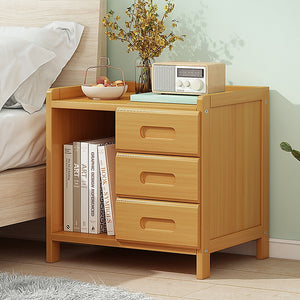 Bamboo Bedside Table Nightstand Storage | Bedroom Sofa Side Stand