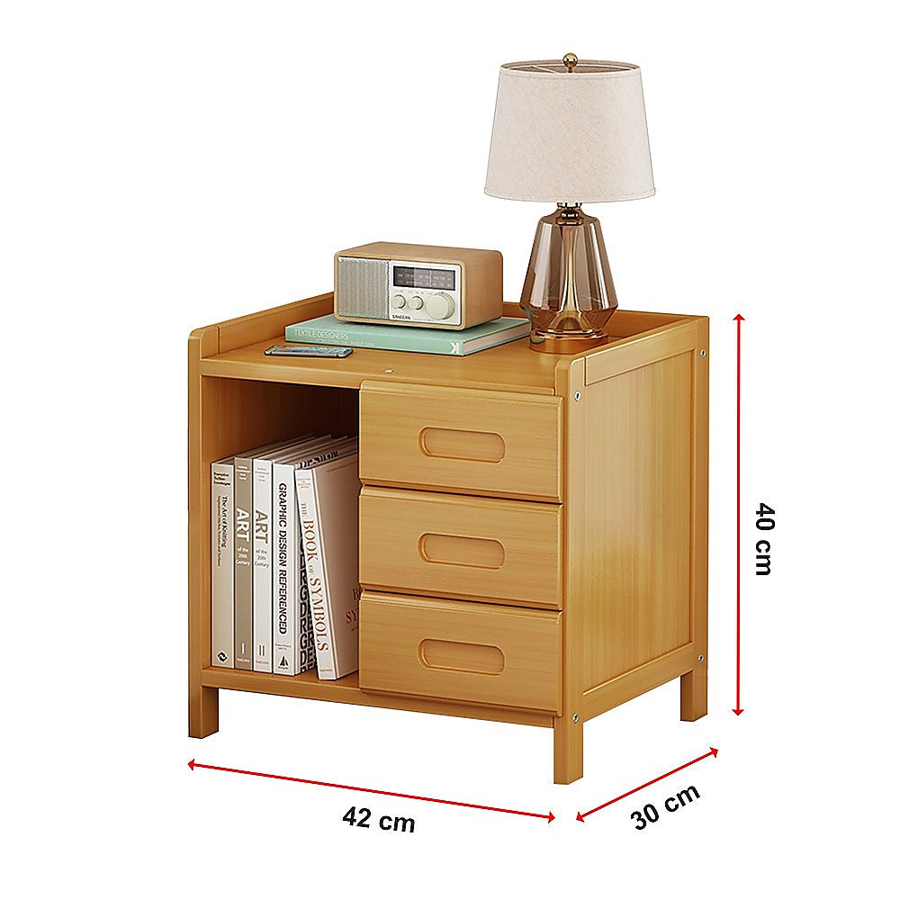 Bamboo Bedside Table Nightstand Storage | Bedroom Sofa Side Stand
