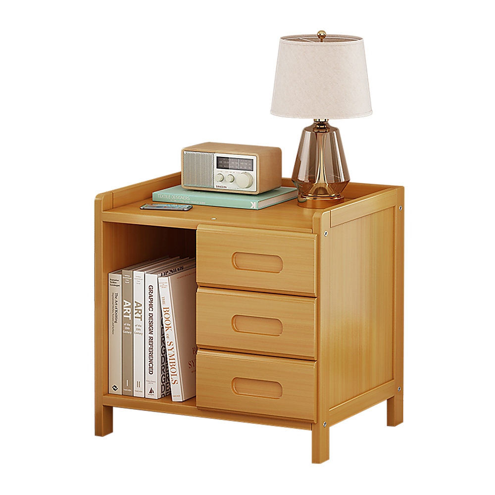 Bamboo Bedside Table Nightstand Storage | Bedroom Sofa Side Stand
