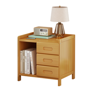 Bamboo Bedside Table Nightstand Storage | Bedroom Sofa Side Stand