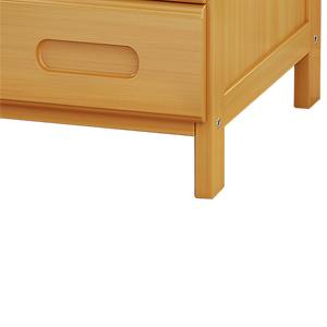 Bamboo Bedside Table Nightstand Storage