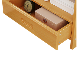 Bamboo Bedside Table Nightstand Storage