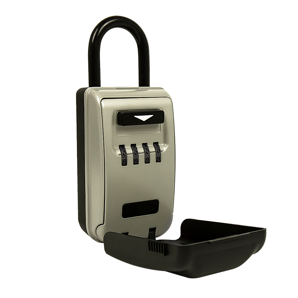 Security Combination Lock Box | 4-Digit | Luminous Dials | Key Storage Safe