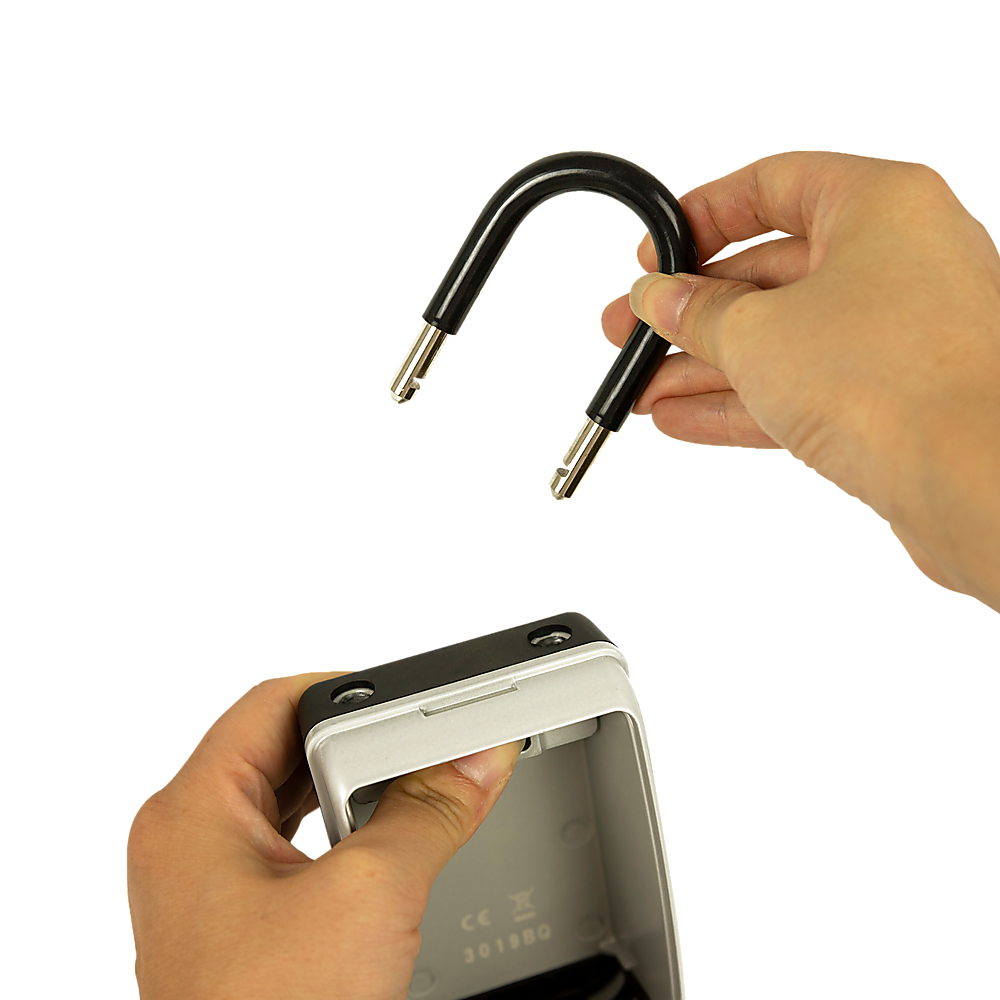 Security Combination Lock Box | 4-Digit | Luminous Dials | Key Storage Safe