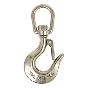 Stainless Steel Swivel Clevis Chain Hook | 304 Grade | 650KG Capacity | Safety Lock