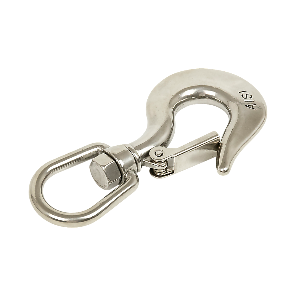 Stainless Steel Swivel Clevis Chain Hook | 304 Grade | 650KG Capacity | Safety Lock