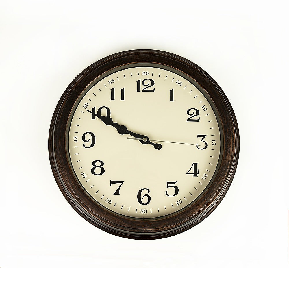 Classic Wall Clock | Silent Non-Ticking | Quartz Battery Operated | Luxury Wood