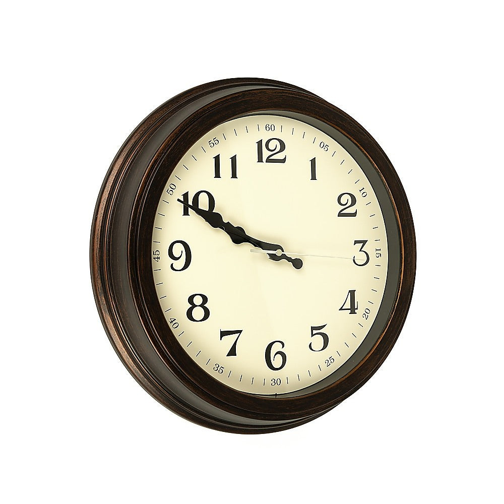 Classic Wall Clock | Silent Non-Ticking | Quartz Battery Operated | Luxury Wood