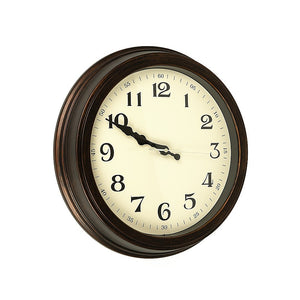 Classic Wall Clock | Silent Non-Ticking | Quartz Battery Operated | Luxury Wood