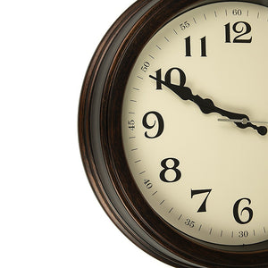 Classic Wall Clock | Silent Non-Ticking | Quartz Battery Operated | Luxury Wood