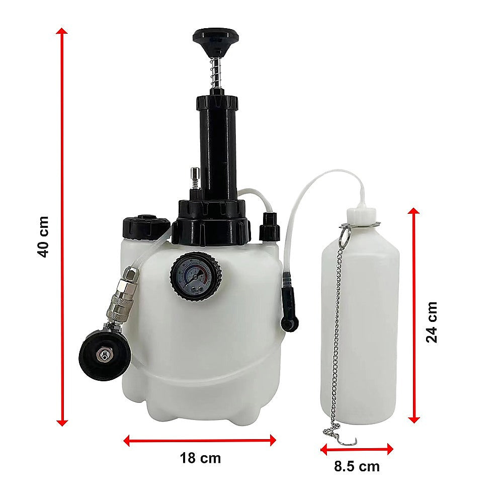 Brake & Clutch Bleeding System | 3L Pressure Fluid Bleeder | Professional Automotive Tool