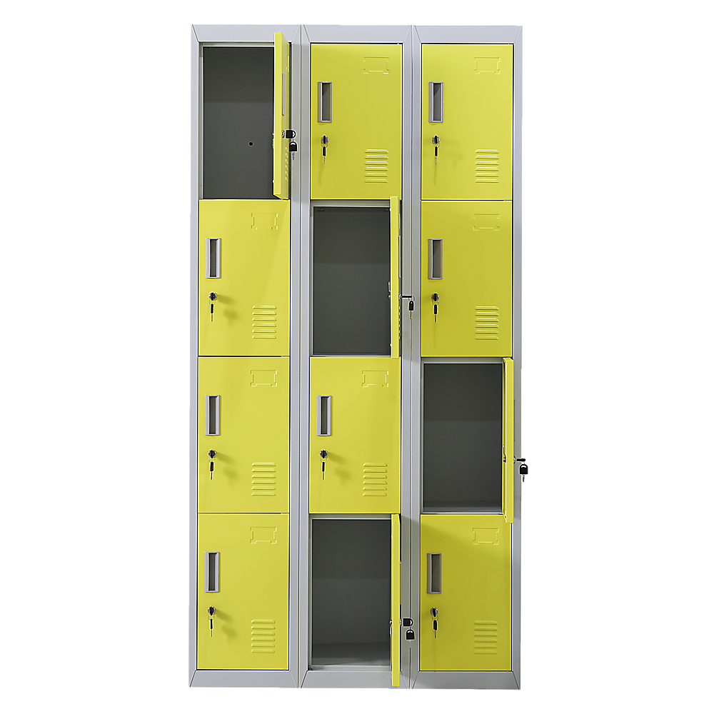 12-Door Locker for Office | Gym | Shed | School | Home Storage | Standard Lock with 2 Keys