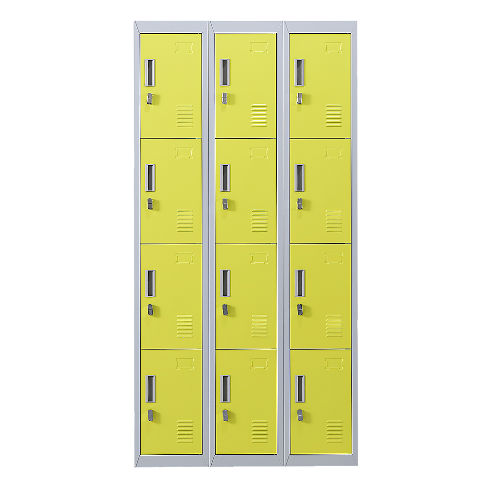 12-Door Locker for Office | Gym | Shed | School | Home Storage | Padlock-operated