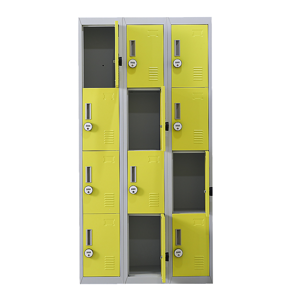 12-Door Locker for Office | Gym | Shed | School | Home Storage | 4-Digit Combination Lock