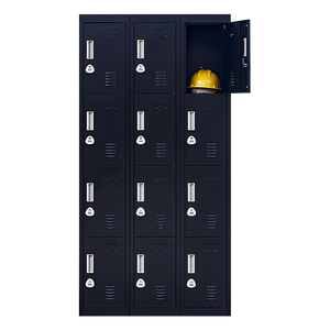 12-Door Locker for Office, Gym, Shed, School, Home Storage | 3-Digit Combination Lock