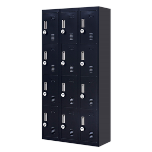 12-Door Locker for Office, Gym, Shed, School, Home Storage | 4-Digit Combination Lock